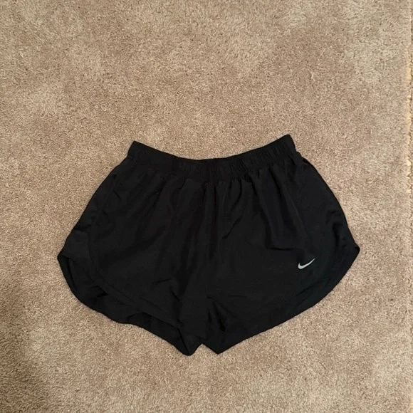 Nike Women's Dri-FIT Tempo Mid-Rise Brief-Lined Running Shorts Black Size Large - Picture 2 of 6